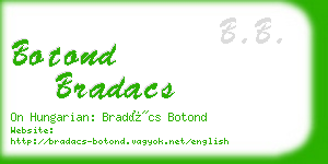 botond bradacs business card